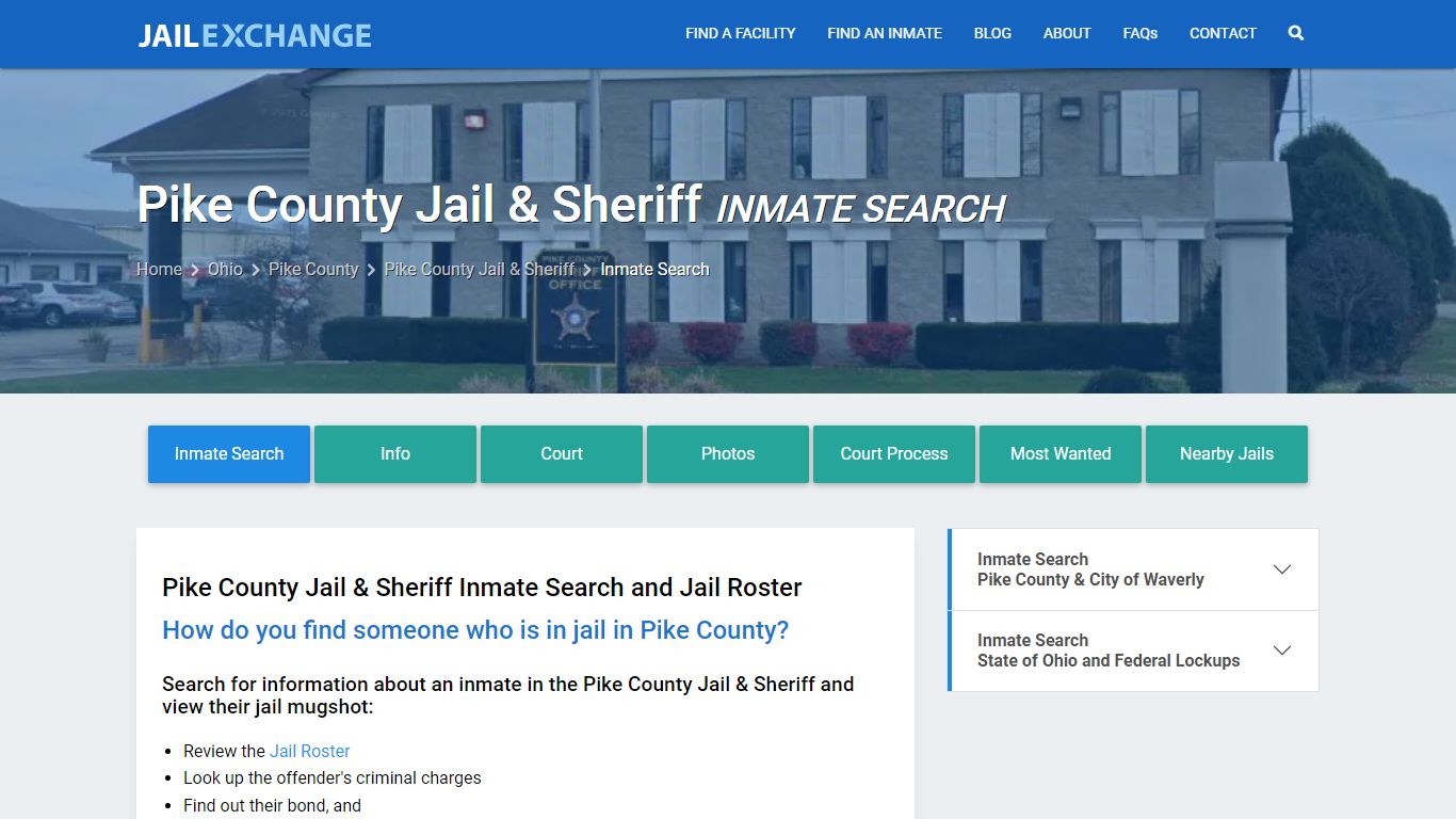 Pike County Jail & Sheriff Inmate Search - Jail Exchange